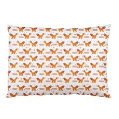 Fox And Laurel Pattern Pillow Case by TanyaDraws