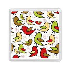 Decorative Birds Pattern Memory Card Reader (square)  by Valentinaart