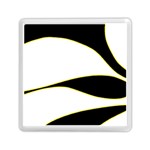 Yellow, black and white Memory Card Reader (Square)  Front