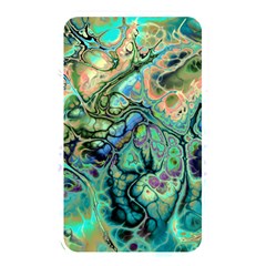 Fractal Batik Art Teal Turquoise Salmon Memory Card Reader by EDDArt