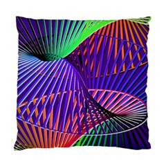 Colorful Rainbow Helix Standard Cushion Case (two Sides) by designworld65