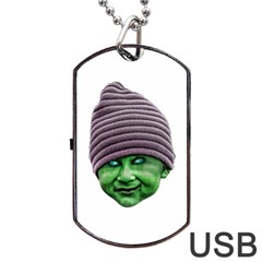 Evil Golbin Dog Tag Usb Flash (one Side) by dflcprints