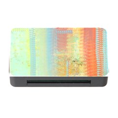 Unique Abstract In Green, Blue, Orange, Gold Memory Card Reader With Cf by digitaldivadesigns