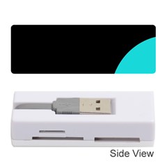 Black And Cyan Memory Card Reader (stick)  by Valentinaart