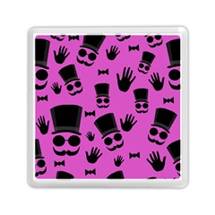 Gentleman - Magenta Pattern Memory Card Reader (square)  by Valentinaart