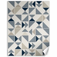 Geometric Triangle Modern Mosaic Canvas 12  X 16   by Amaryn4rt