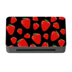Strawberries Pattern Memory Card Reader With Cf by Valentinaart