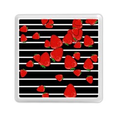 Strawberries  Memory Card Reader (square)  by Valentinaart