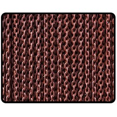 Chain Rusty Links Iron Metal Rust Fleece Blanket (medium)  by Amaryn4rt