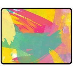 Paint Brush Fleece Blanket (medium)  by Brittlevirginclothing
