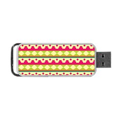 Tribal Pattern Background Portable Usb Flash (two Sides) by Amaryn4rt