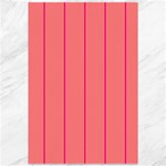 Background Image Vertical Lines And Stripes Seamless Tileable Deep Pink Salmon Canvas 12  x 18   11.88 x17.36  Canvas - 1
