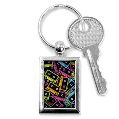 Type Pattern Key Chains (rectangle)  by Amaryn4rt