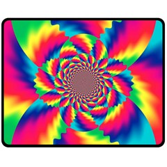Colorful Psychedelic Art Background Double Sided Fleece Blanket (medium)  by Amaryn4rt