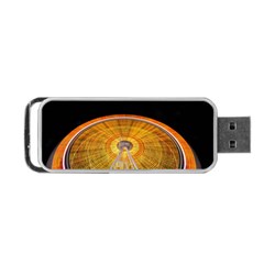 Abstract Blur Bright Circular Portable Usb Flash (two Sides) by Amaryn4rt