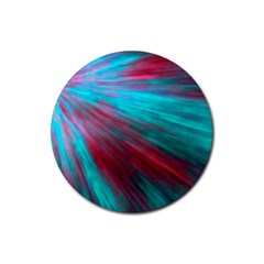 Background Texture Pattern Design Rubber Round Coaster (4 Pack) 