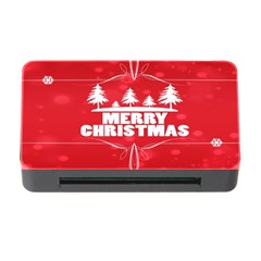 Red Bokeh Christmas Background Memory Card Reader With Cf by Nexatart