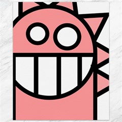 Dragon Head Pink Childish Cartoon Canvas 11  X 14  