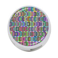 Psychedelic 70 S 1970 S Abstract 4-port Usb Hub (one Side) by Nexatart