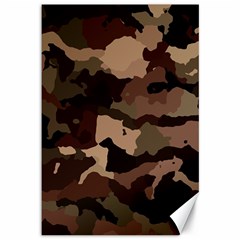 Background For Scrapbooking Or Other Camouflage Patterns Beige And Brown Canvas 12  X 18  