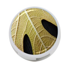 Yellow Leaf Fig Tree Texture 4-port Usb Hub (two Sides)  by Nexatart
