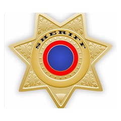 Sheriff S Star Sheriff Star Chief Double Sided Flano Blanket (small) 