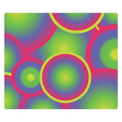 Background Colourful Circles Double Sided Flano Blanket (small) 