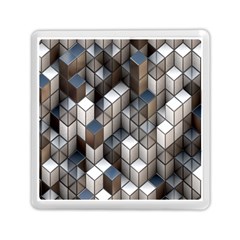 Cube Design Background Modern Memory Card Reader (square)  by Nexatart