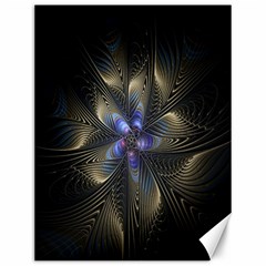 Fractal Blue Abstract Fractal Art Canvas 12  X 16   by Nexatart