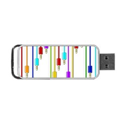 Plug In Portable Usb Flash (two Sides) by Valentinaart