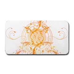 Orange Swirls Medium Bar Mats by SheGetsCreative