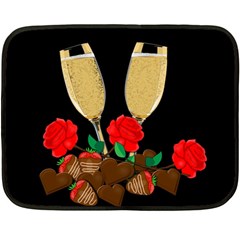 Valentine s Day Design Fleece Blanket (mini) by Valentinaart