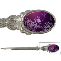 Purple Lotus Letter Openers by Nexatart
