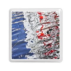 Water Reflection Abstract Blue Memory Card Reader (square)  by Nexatart