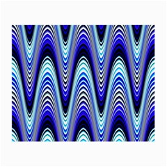 Waves Wavy Blue Pale Cobalt Navy Small Glasses Cloth by Nexatart