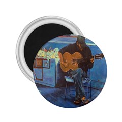 Man And His Guitar 2 25  Magnets by digitaldivadesigns
