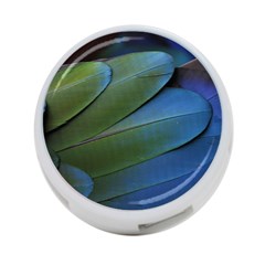Feather Parrot Colorful Metalic 4-port Usb Hub (two Sides)  by Amaryn4rt