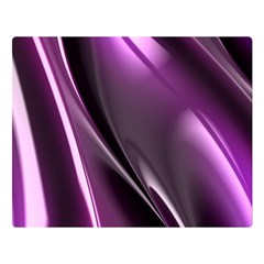 Purple Fractal Mathematics Abstract Double Sided Flano Blanket (large)  by Amaryn4rt