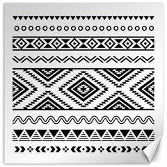 Aztec Pattern Canvas 16  X 16   by Amaryn4rt