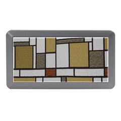 Fabric Textures Fabric Texture Vintage Blocks Rectangle Pattern Memory Card Reader (mini) by Simbadda