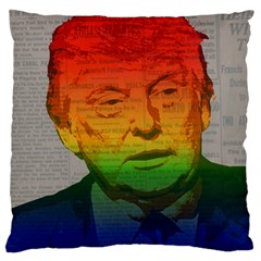 Rainbow Trump  Standard Flano Cushion Case (two Sides) by Valentinaart