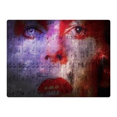 David Bowie  Double Sided Flano Blanket (mini)  by Valentinaart