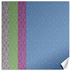 Fine Line Pattern Background Vector Canvas 12  X 12   by Simbadda