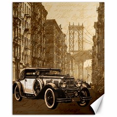 Vintage Old Car Canvas 16  X 20   by Valentinaart