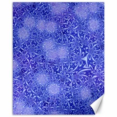 Retro Flower Pattern Design Batik Canvas 11  X 14   by Simbadda