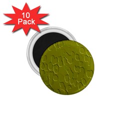 Olive Bubble Wallpaper Background 1 75  Magnets (10 Pack)  by Simbadda