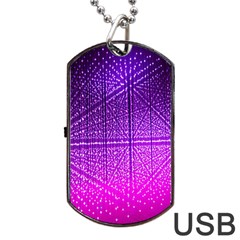 Pattern Light Color Structure Dog Tag Usb Flash (one Side)