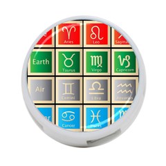 Set Of The Twelve Signs Of The Zodiac Astrology Birth Symbols 4-port Usb Hub (one Side) by Amaryn4rt