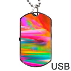 Abstract Illustration Nameless Fantasy Dog Tag Usb Flash (two Sides) by Amaryn4rt