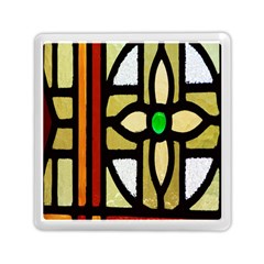 A Detail Of A Stained Glass Window Memory Card Reader (square)  by Amaryn4rt